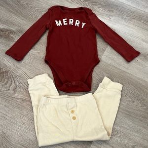 NWOT | Little Co. 2 piece “Merry” set